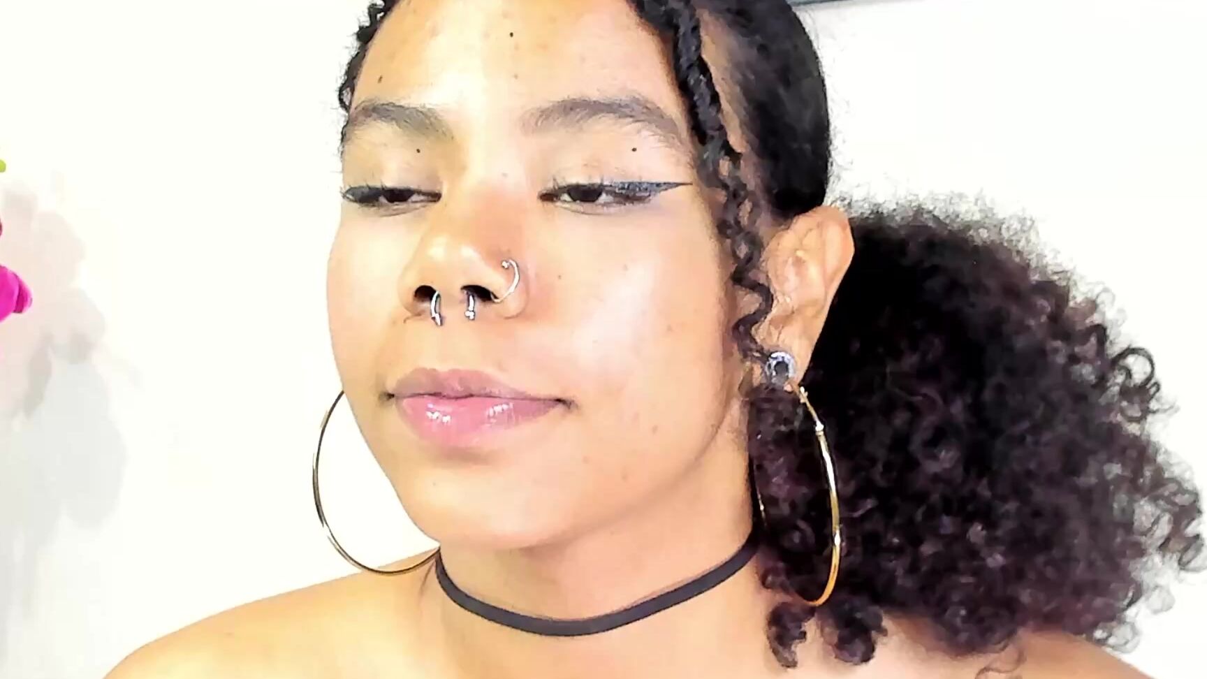 "Coconutsex" dildofucking, drool, ebony, sloppy, swallowingdrooling Dildo Ride Pussy Drenched in Saliva Rain Manyvids