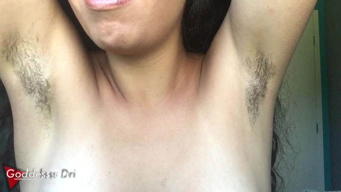 "GoddessDri" armpits, femdom pov, goddess worship, hairy armpits, spanish Custom Sobacos Manyvids