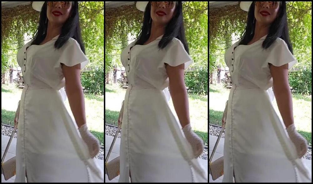 Ezada Sinn Nicknamed Ezada Onlyfans This Might Be My Favorite Look For This Summer Musette Cat Heels Sandals Satin Skirt From