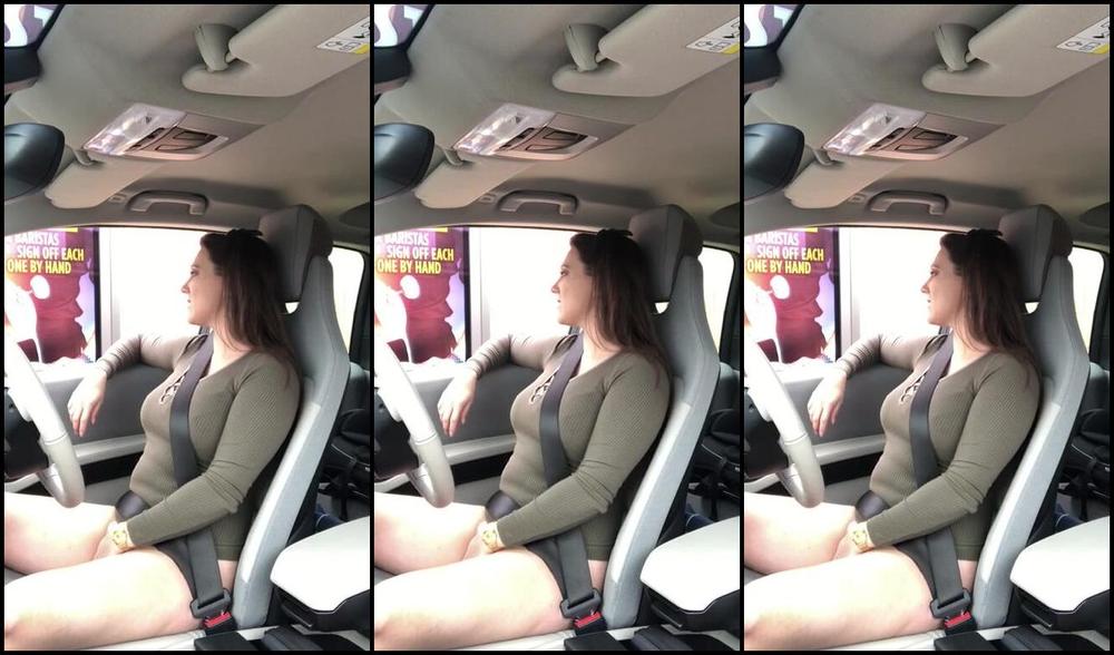 "SuzieLove212" british, brunette, car, milf, public flashing Masturbating Drive Through For Darta manyvids
