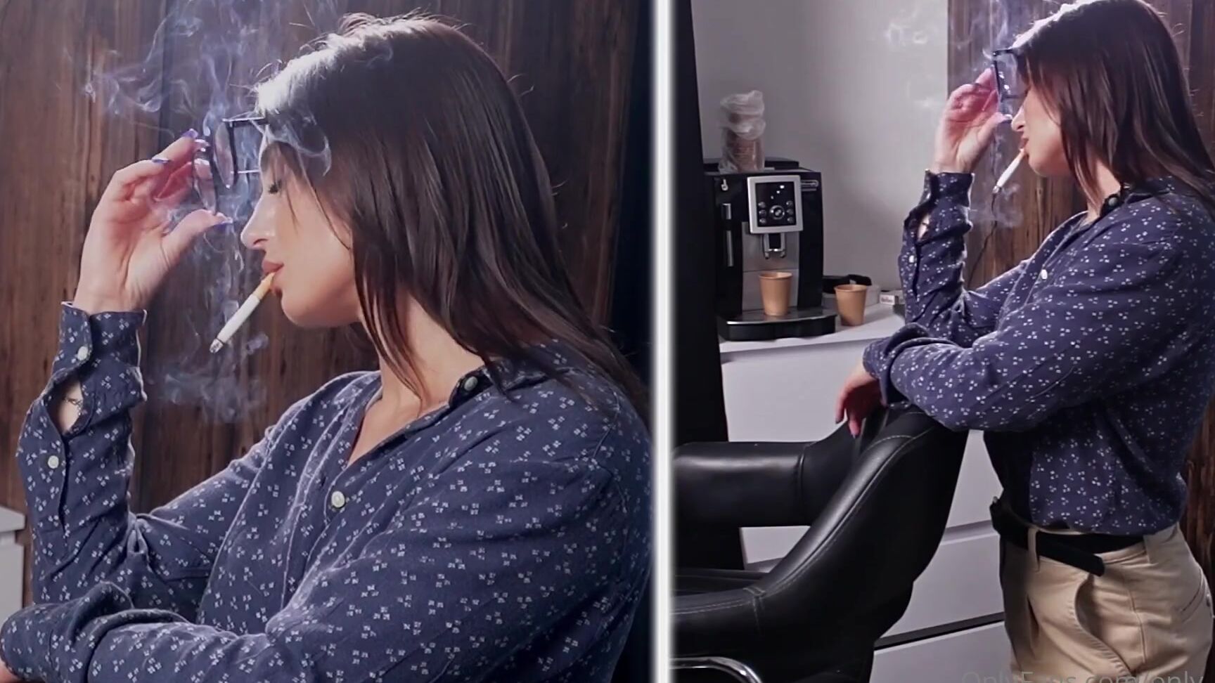 Only Yana Nicknamed Only Yana 07 10 2025 Onlyfans Video In Front Of You Is An Office Worker In Glasses A Shirt And Trousers