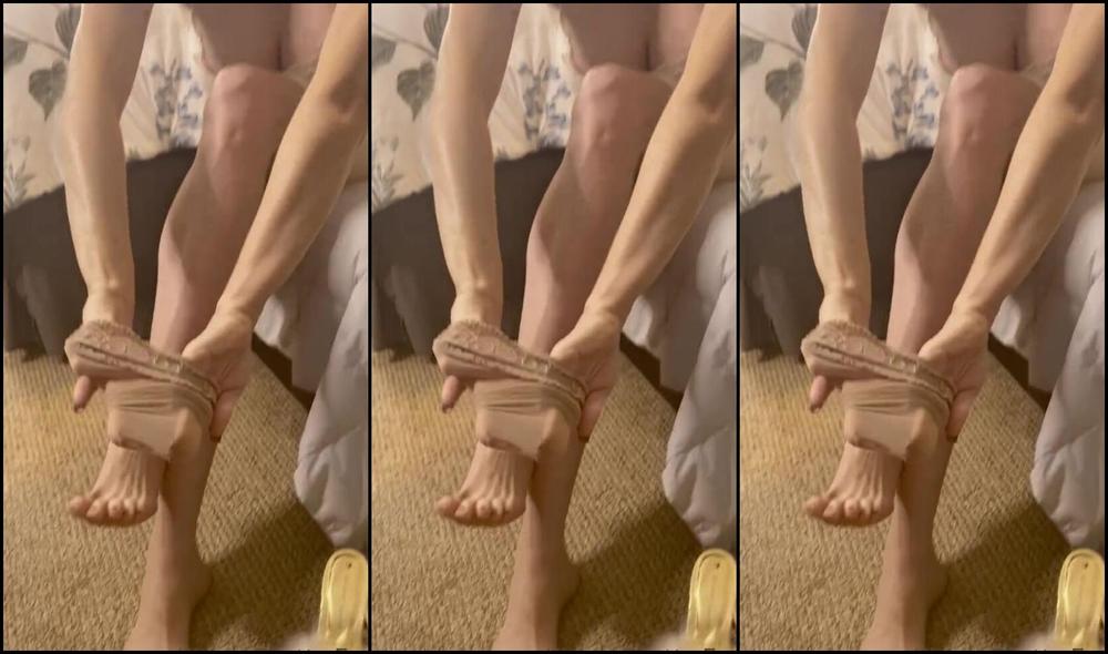 Kittys Pretty Feet Nicknamed Kittys Sweet Feet 01 15 2023 Onlyfans Video The Plan Was To Put These Shoes On After I Put The Stocking On