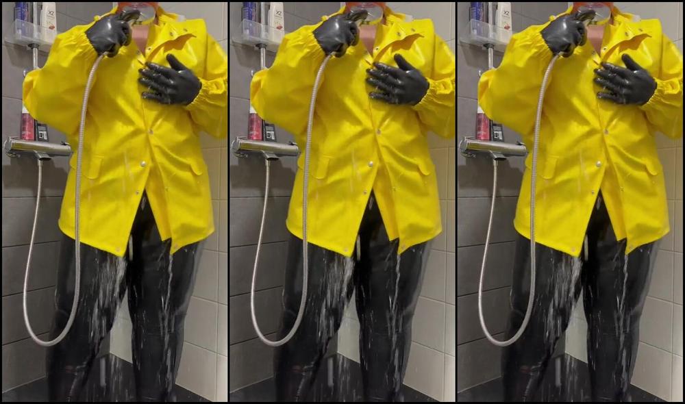 Misslatexangel Nicknamed Misslatexangel 09 22 2024 Onlyfans Video Shower Day In Rain Suits And Latex Leggings