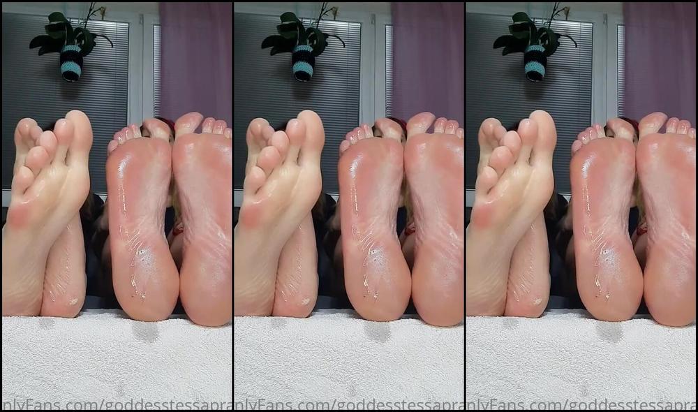 Goddesstessaprague Nicknamed Goddesstessaprague 02 10 2023 Onlyfans Video Enjoy Your Evening With 2 Goddesses And Their Big Beautiful Oily Feet