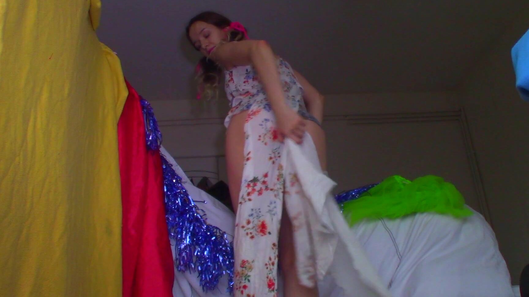 "Goddess Vanessa" clothes destruction / burning, femdom pov, giantess, growth fetish, transformation fantasies Long Flower Dress Giantess GROWTH manyvids