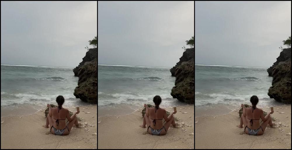 Only Yana Nicknamed Only Yana 04 02 2025 Onlyfans Video On The Beach I Need As Many Cigarettes As Possible