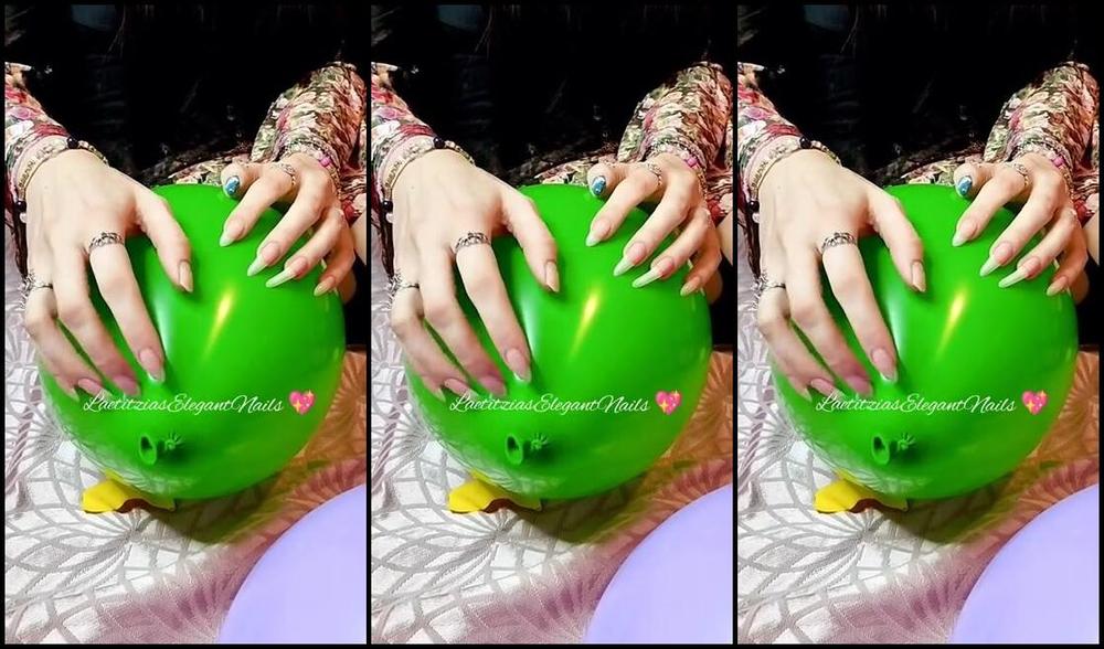 Lady Laetitzia Claws Nicknamed Laetitzianails 04 19 2025 Onlyfans Video Scratch And Poke Colored Balloons With My Very Long Claws