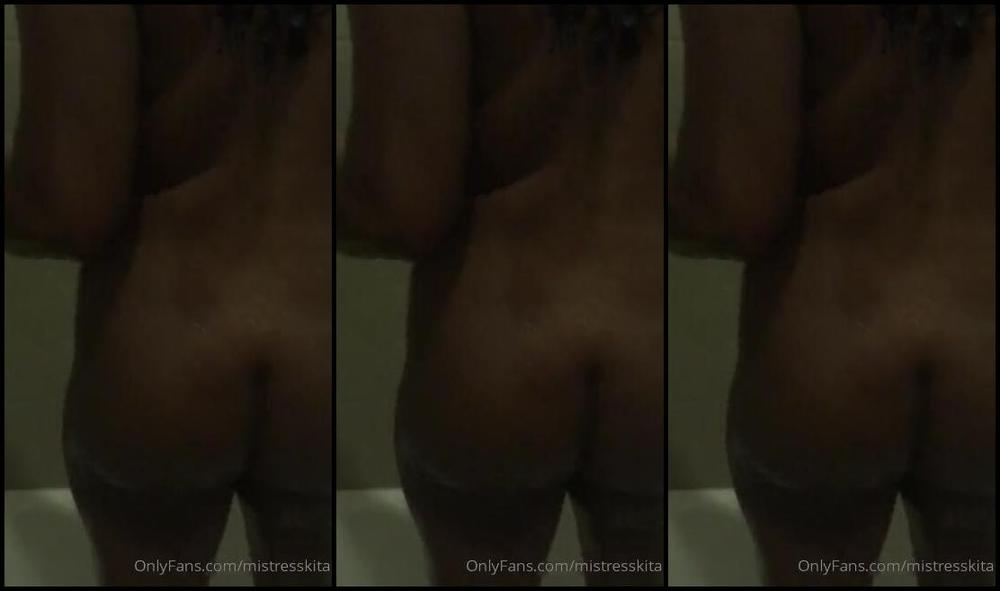 Kita Love Nicknamed Kitalove 08 13 2019 Onlyfans Video Shower Play In A Bright Green Dress 1