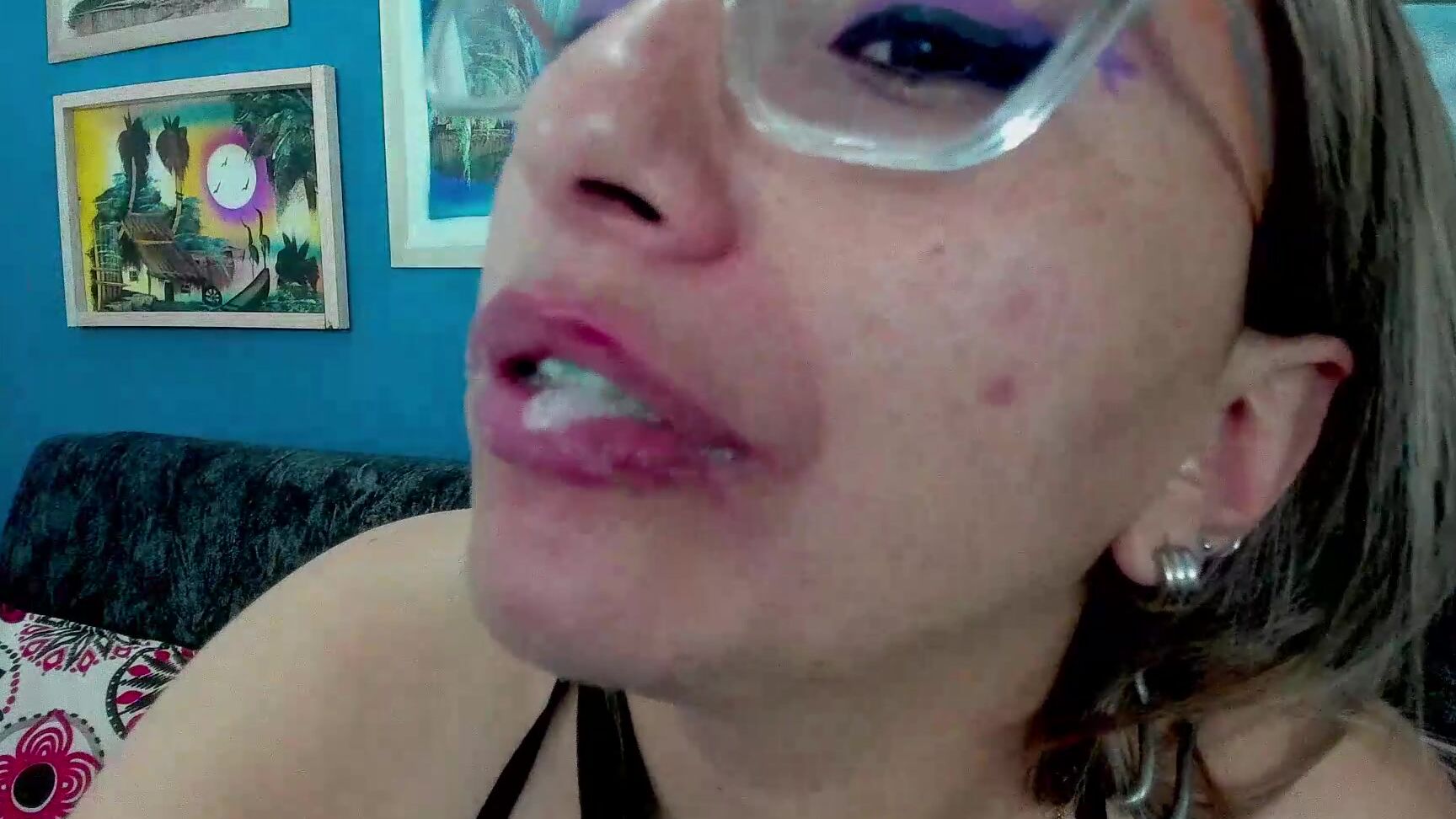 "Coconutsex" gag, mouthfetish, sloppy, spitfetish, tonguefetish Saliva Connoisseur Saliva Sloppy Gags manyvids