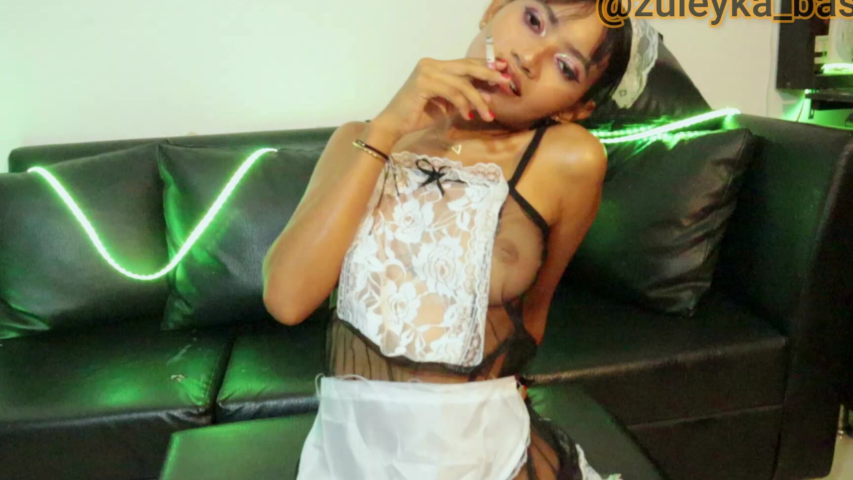 "zuleyka basil" latina, maid, maidfetish, smalltits, smoking SMOKING AT WORK manyvids