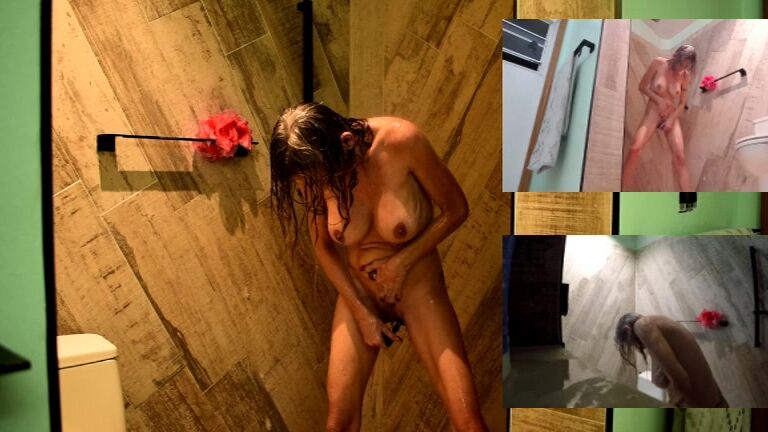 "Stormi Winters" milf, shower, hair washing, shower scenes, wet look SUDSY SHOWER WITH 3 VIEWS Manyvids