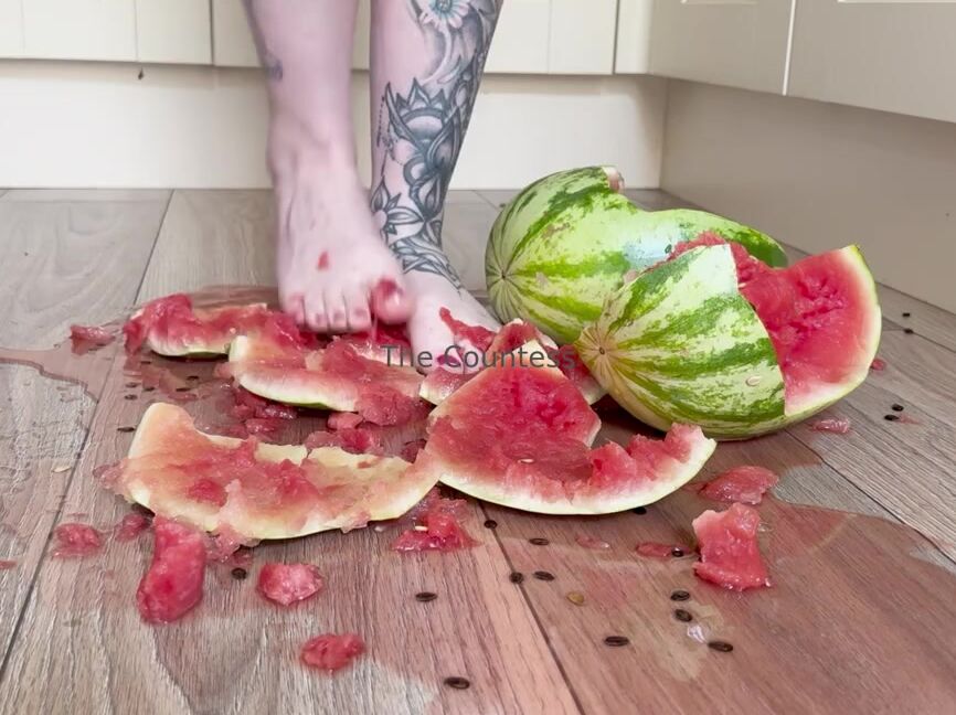 The Countess Nicknamed Countess Coco 04 20 2024 Onlyfans Video Watch And Listen My Feet As They Crush Splash And Crunch In All Of That Watermelon