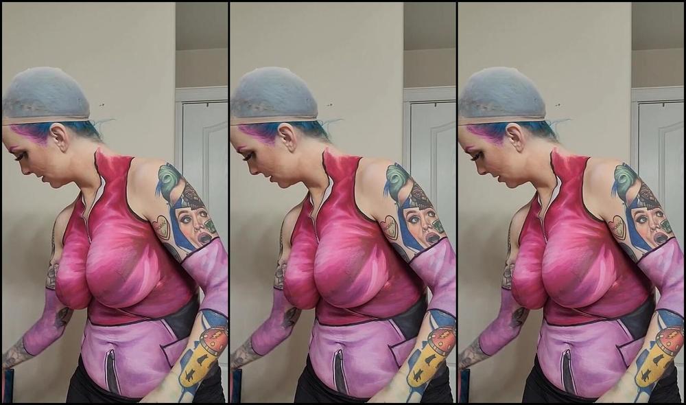 Alien Trash Kitty Nicknamed Alientrashkitty 03 31 2023 Onlyfans Video Sakura Bodypaint Wash Off Video This One Took 8 Hours To Paint