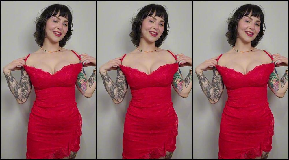 Alien Trash Kitty Nicknamed Alientrashkitty 05 18 2025 Onlyfans Video I Love Thrifting Clothes That Fit Me Like A Glove This Little Red Dress Hugs Me