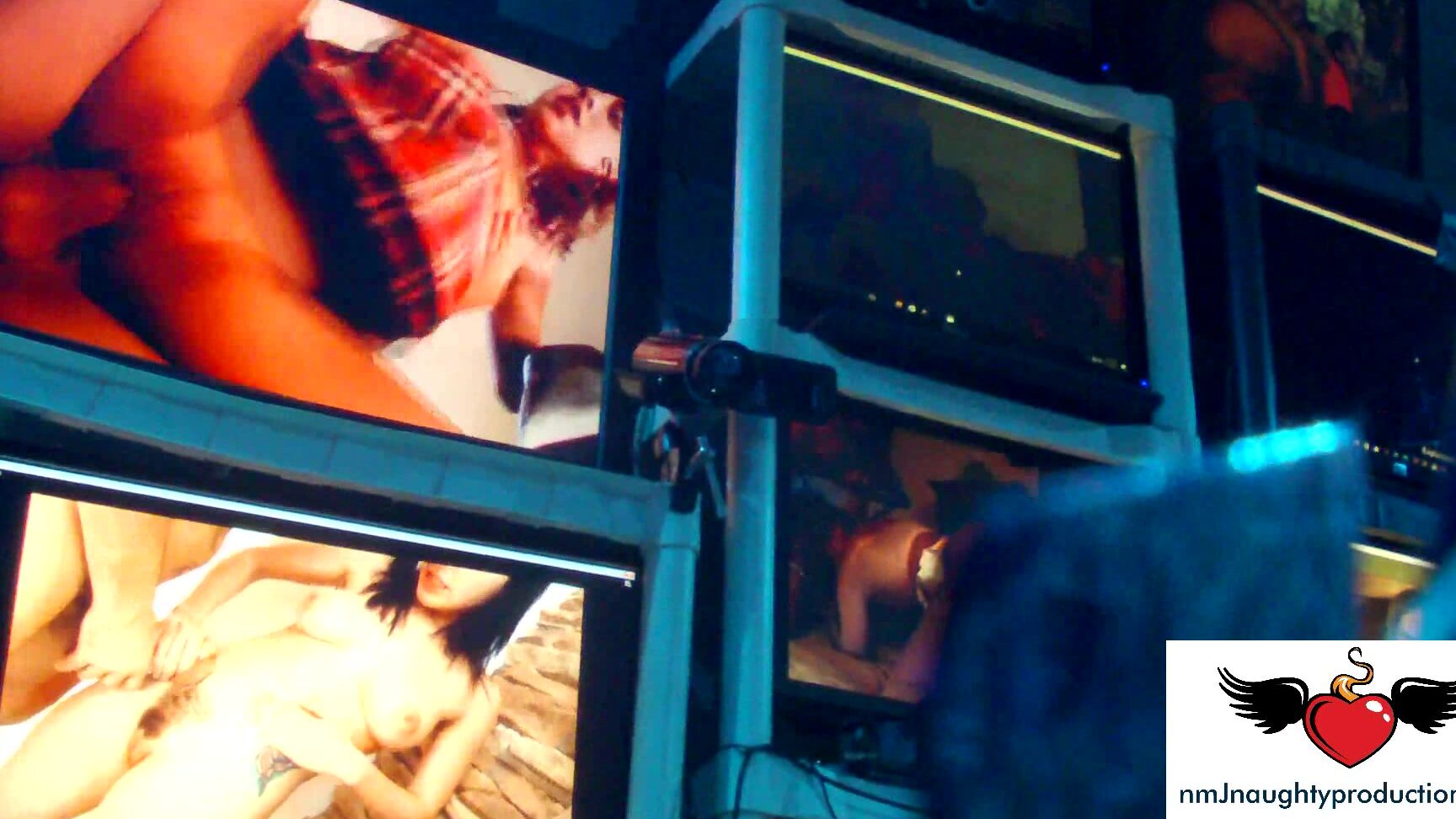 "nmjnaughtyvixens" adulttheater, blowjobs, fucking, sexed adult theater peep show Manyvids