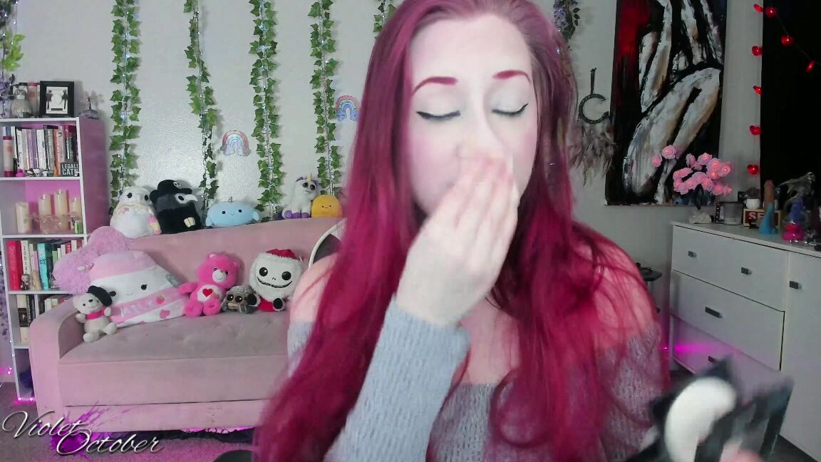 "VioletOctober" lipstick, lipstick fetish, makeup, oral fixation, redhead Trying On Lipsticks 720p Manyvids