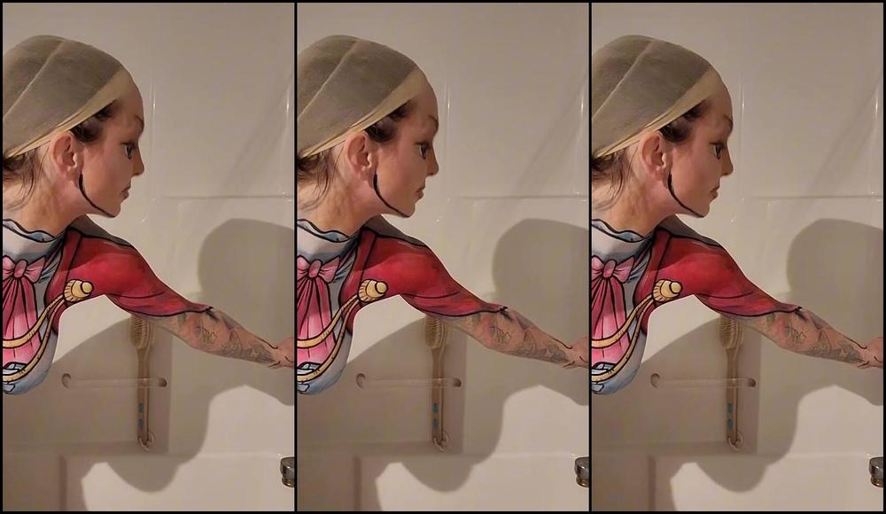 Alien Trash Kitty Nicknamed Alientrashkitty 06 21 2025 Onlyfans Video Vinsmoke Reiju Bodypaint Wash Off This Cosplay Took Me 7