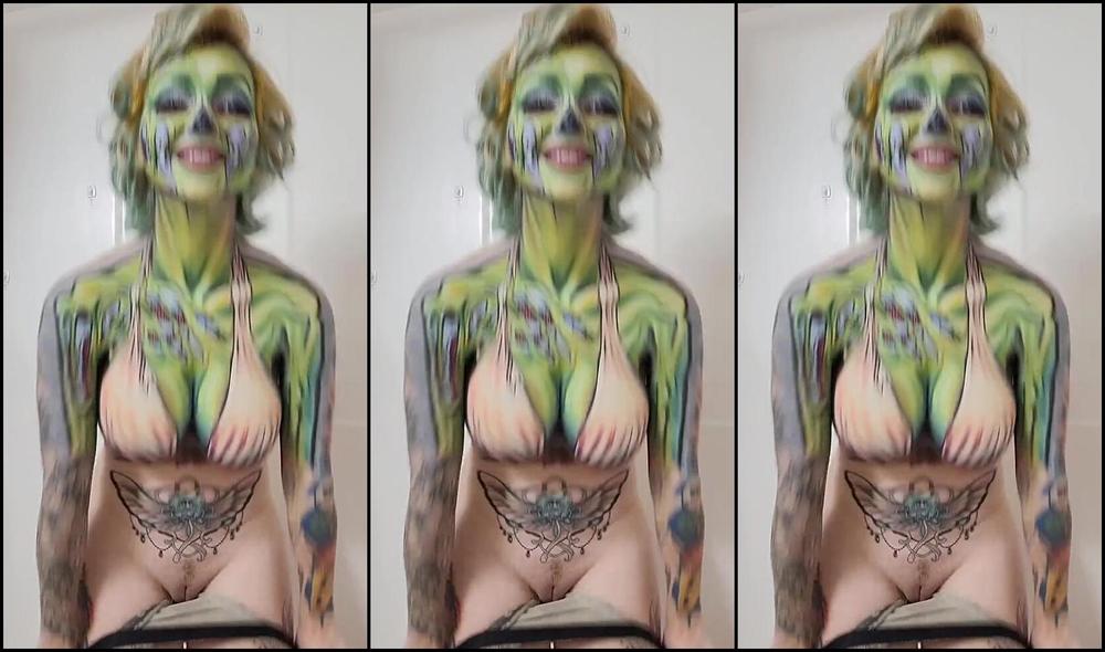 Alien Trash Kitty Nicknamed Alientrashkitty 10 21 2023 Onlyfans Video This Was Just Over 8 Hours Of Bodypaint Washed Off In The Shower Im Having