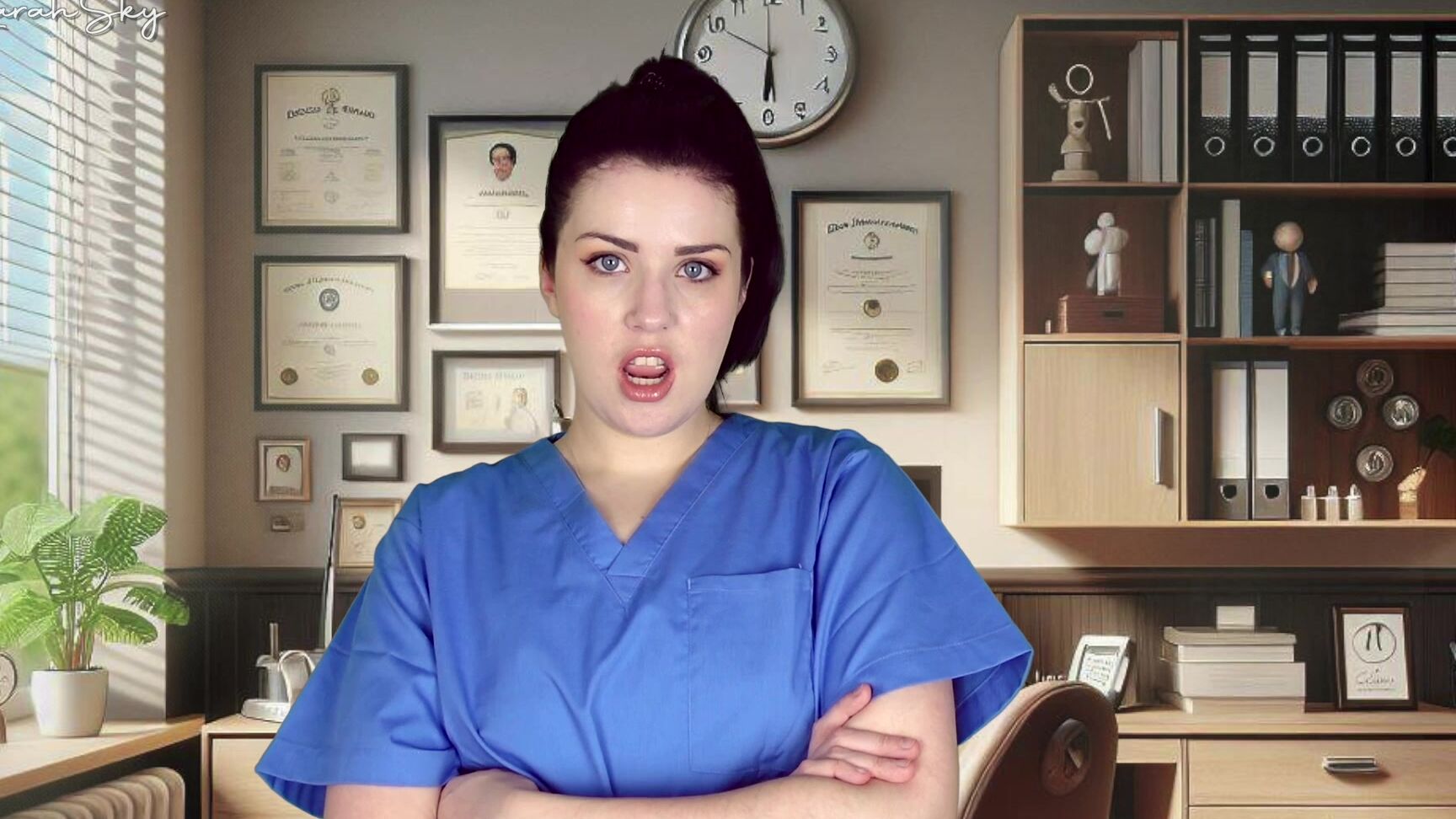 "Larah_Sky" masturbation humiliation, medical fetish, nurse, sfw, small dicks, sph Dr Larah Prescribes You Penis Enlargement SPH Manyvids