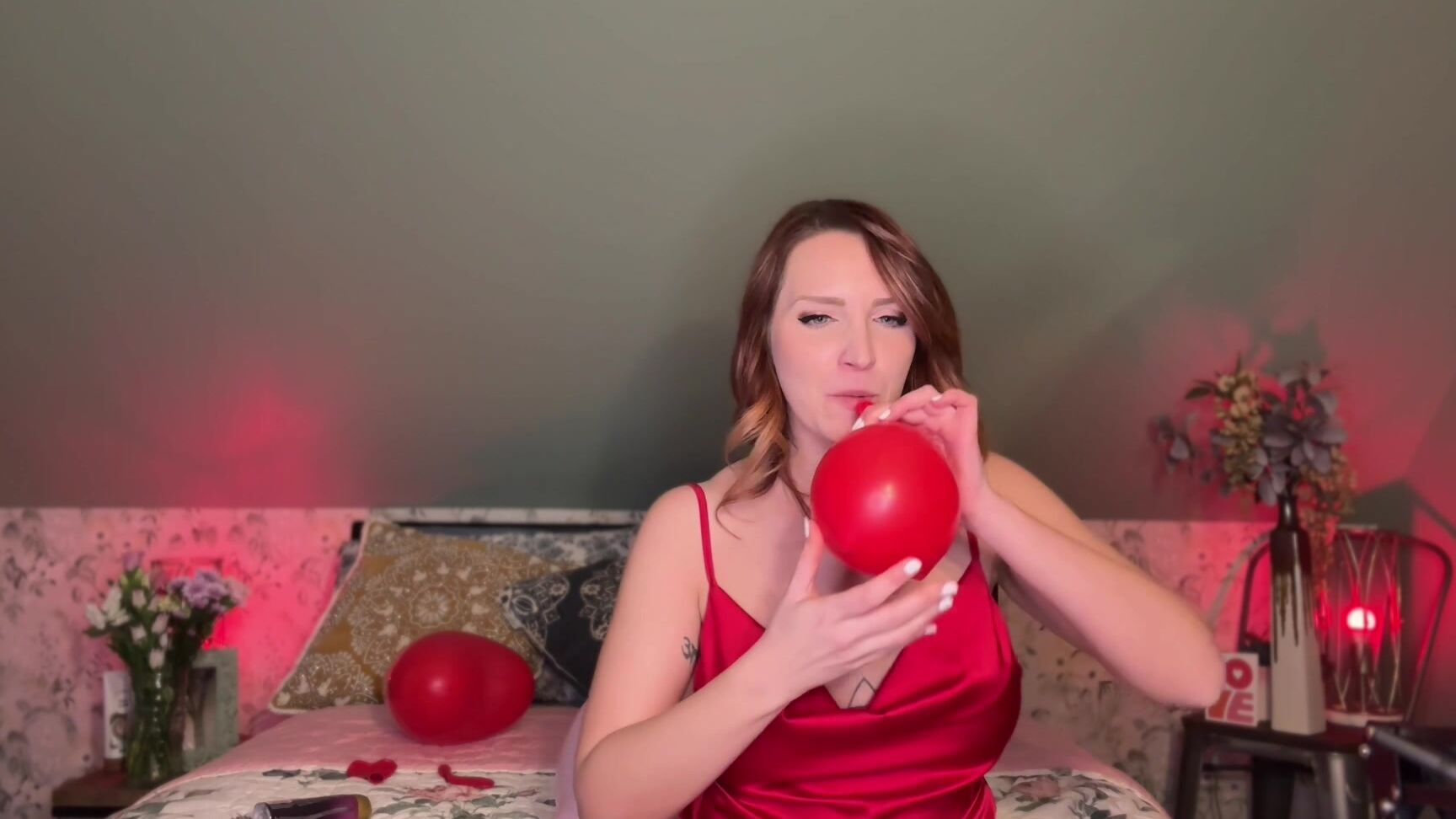 "SneezeGoddess" balloonblowing, balloonfetish, balloons, balloonsnonpop, holiday, looner, loonergirl, nonpop, redhead, sfw, valentinesday Valentines Day Balloon Party Manyvids