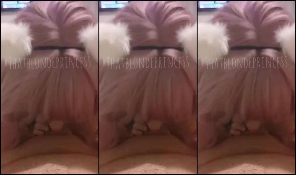 "Thatblondeprincess" blowjob, sexy gamer, gamer Inexperienced Egirl sucking dick Manyvids