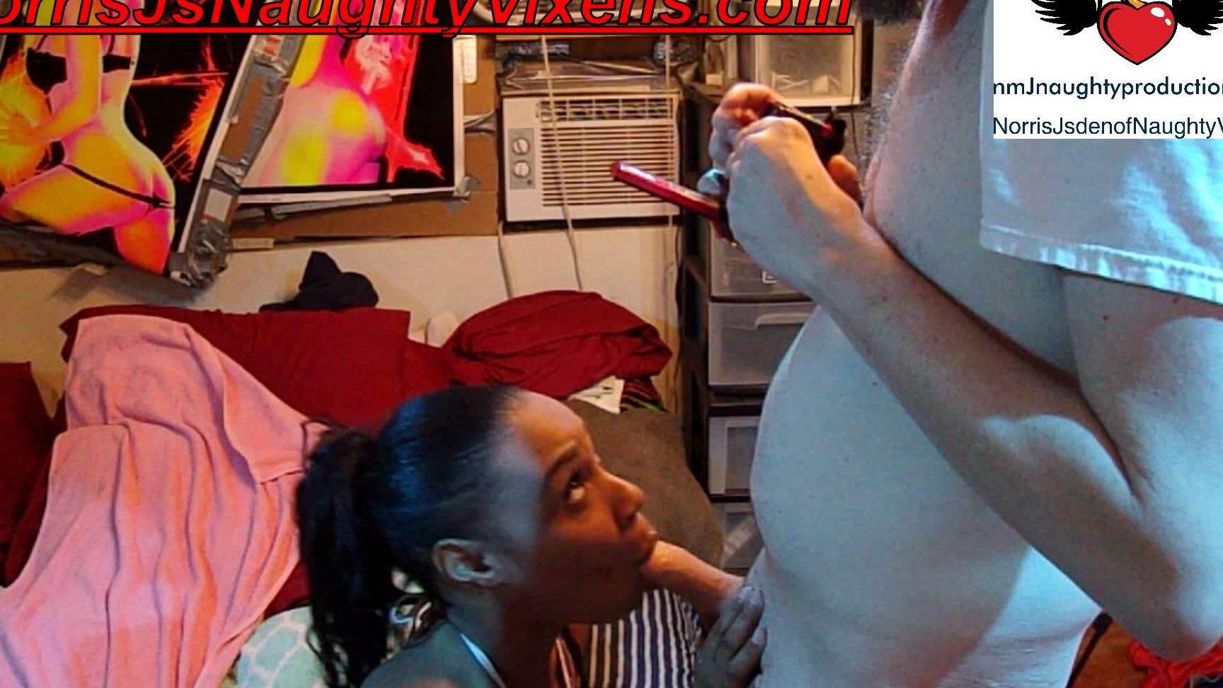 "nmjnaughtyvixens" ballsuckinglicking, blowjob, cockworship, ebony, oralservitude Black girl sucks my cock amp balls Manyvids