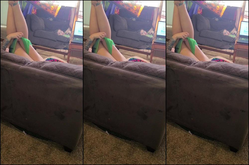 "KittyUV" ass, assspreading, miniskirts, riding, thongfetish Showing my Ass and Humping the Couch Manyvids