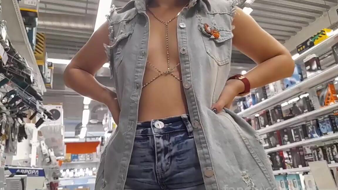 Exhibitionist Wife Topless Open Robe 2