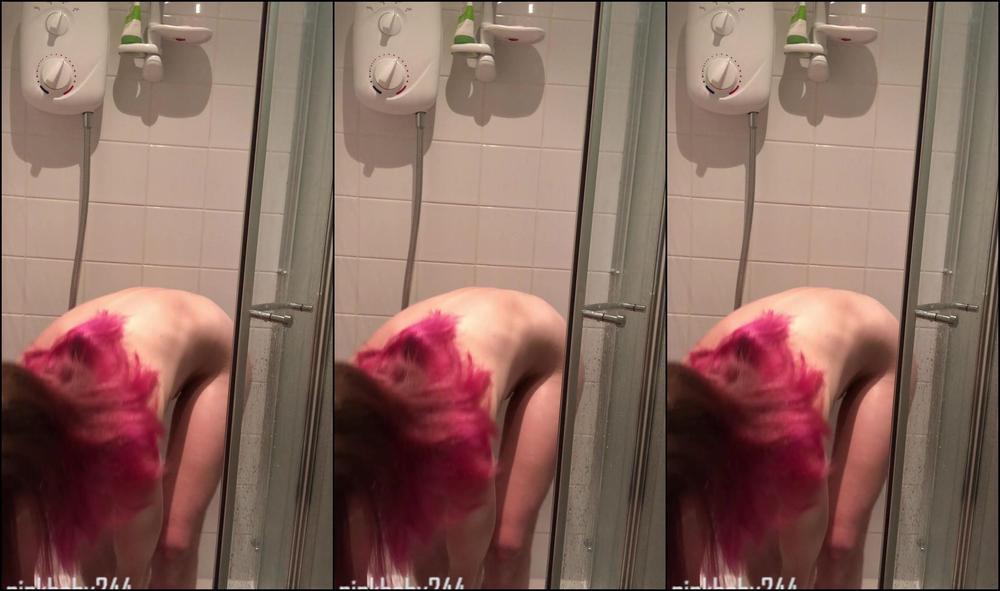 "pinkbaby24" shower, hairy bush, shower scenes, squirting, british secret shower masturbation Manyvids