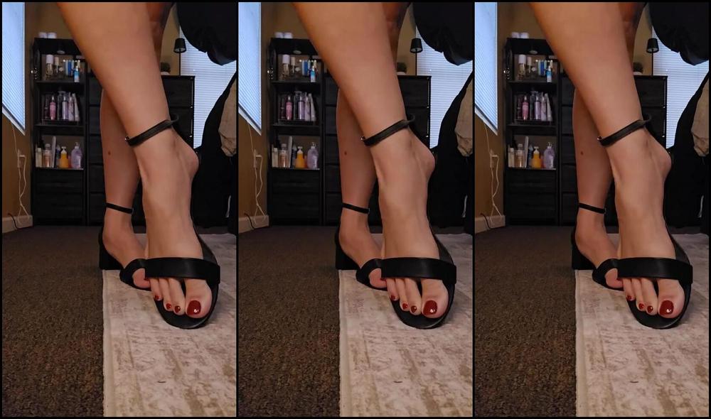 Sexysassquatch34 Nicknamed Goddessnat34 12 07 2025 Onlyfans Video Red Toes Walking In The Peep Toe Heels Teasing You With My Tendons Talking Dirty Just