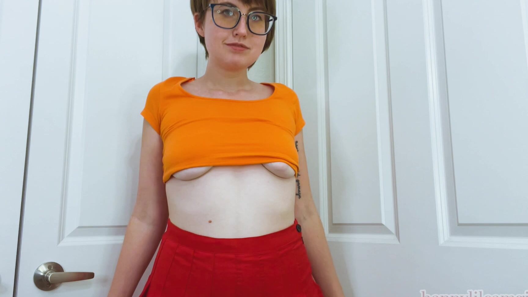 "happylilcamgirl" cosplay, edginggames, eyeglasses, joi, sensualdomination JOI Velma and the Lost Orgasm Manyvids