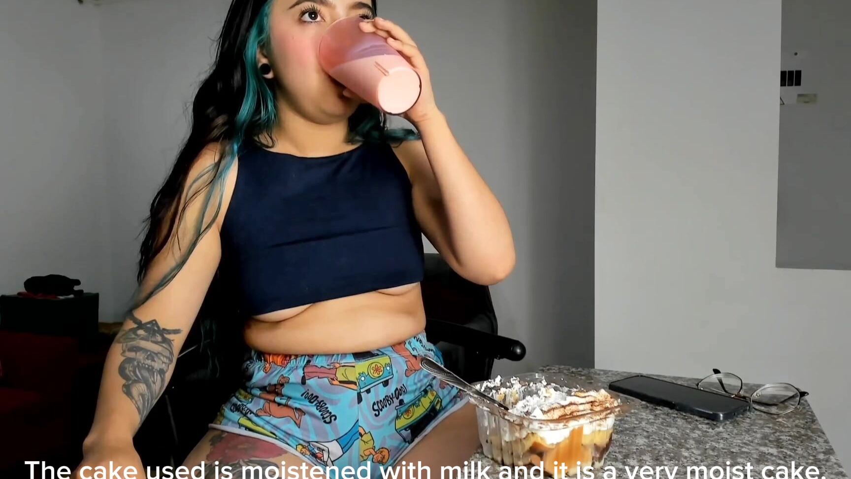 "sweet_katty" allnatural, bigass, biglegs, cake, eating, eatingfetish, milk, sfw, sfw, sfwpilot, smalltits SFW pilot join me while I eat Manyvids