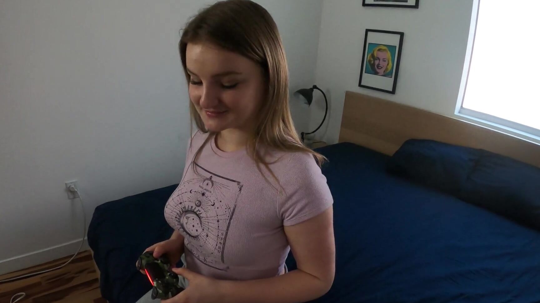 Cute Teen Gamer Loses Game Get Fucked By Daddy Eliza Eves Tommy Wood