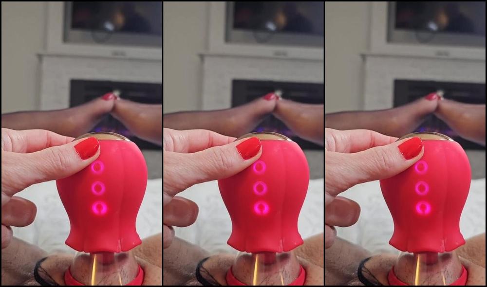 Nicknamed "Dawndesire" gets down and dirty in Onlyfans video, showing off his skills in a snow-covered morning