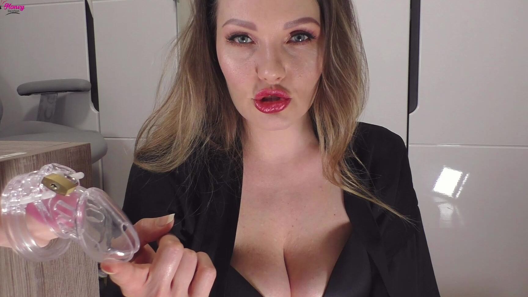 "Honey Barefeet" chastity, cuckolding, cumeatinginstruction, femaledomination, sfw, sph Small dick Cuckolded by Sex Wife Manyvids