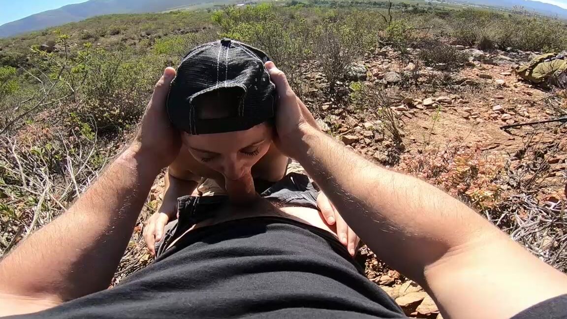 Pinkcandyec Hill Top Hike Blowjob Cum In Throat