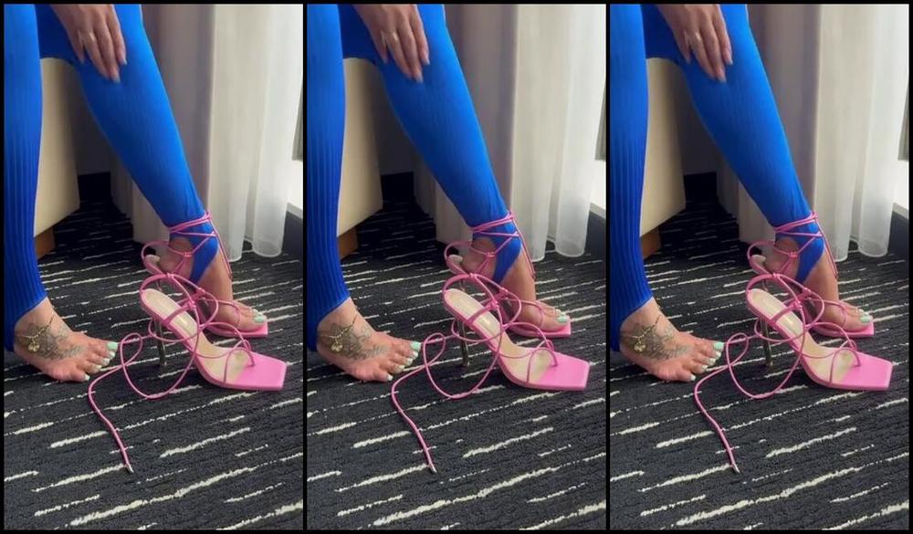 Queen Bella Nicknamed Erotichigharchs gets off on taking your pics and shares her secrets in Onlyfans Video Lacing Up My Heels