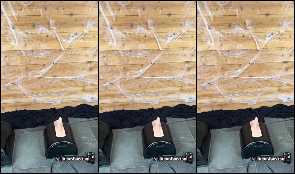 Miss Fetilicious gets her pussy filled up and ready for Halloween fun