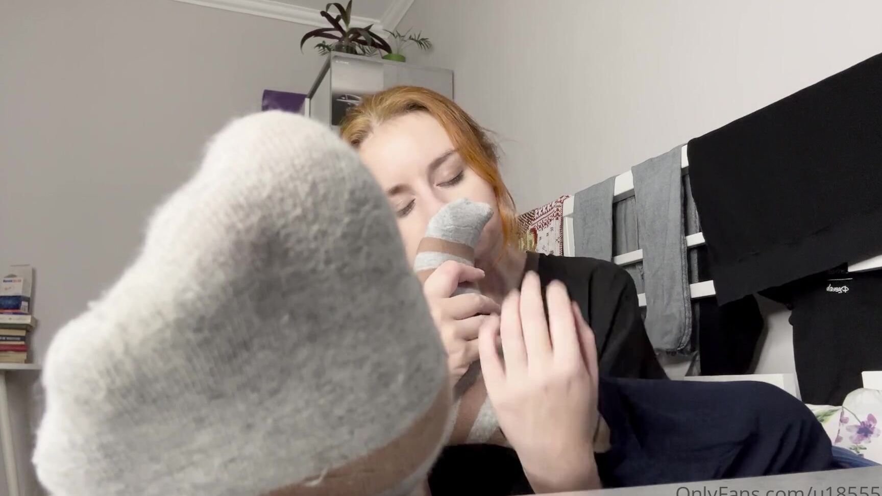 Watch Onlyfans' Kathrynne Feetgoddess dominate & sniff your socks in 2025