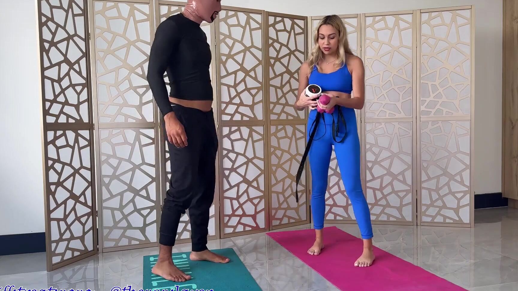 Goddess Tiff Nicknamed Tiffstreatsxoxo 09 18 2025 Onlyfans Video Yoga Class Peggingdm Me For Full Videoclass Has Ended And The Studio Is Quiet
