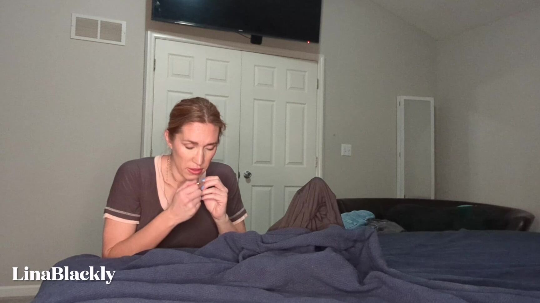 LinaBlackly takes your seed in her mouth & roleplay like a pro