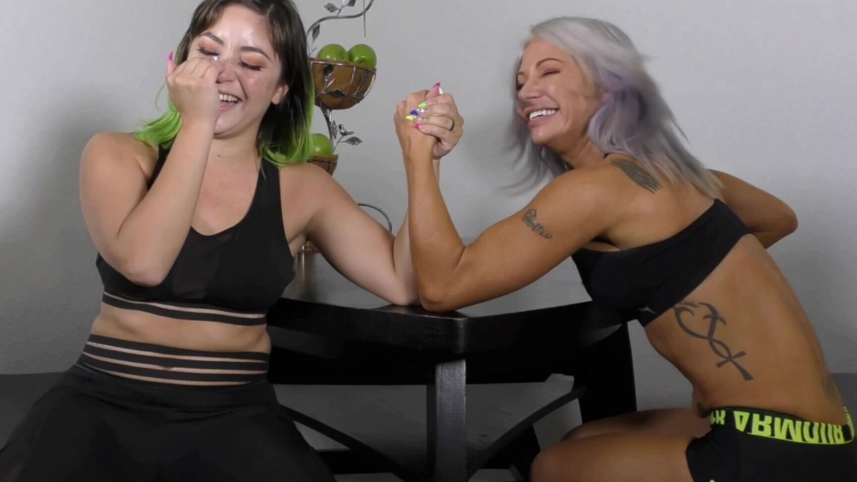 "Alexis Rain" armwresting, asian, biceps, blonde, games Armwrestle Combo 10 MP4 Manyvids