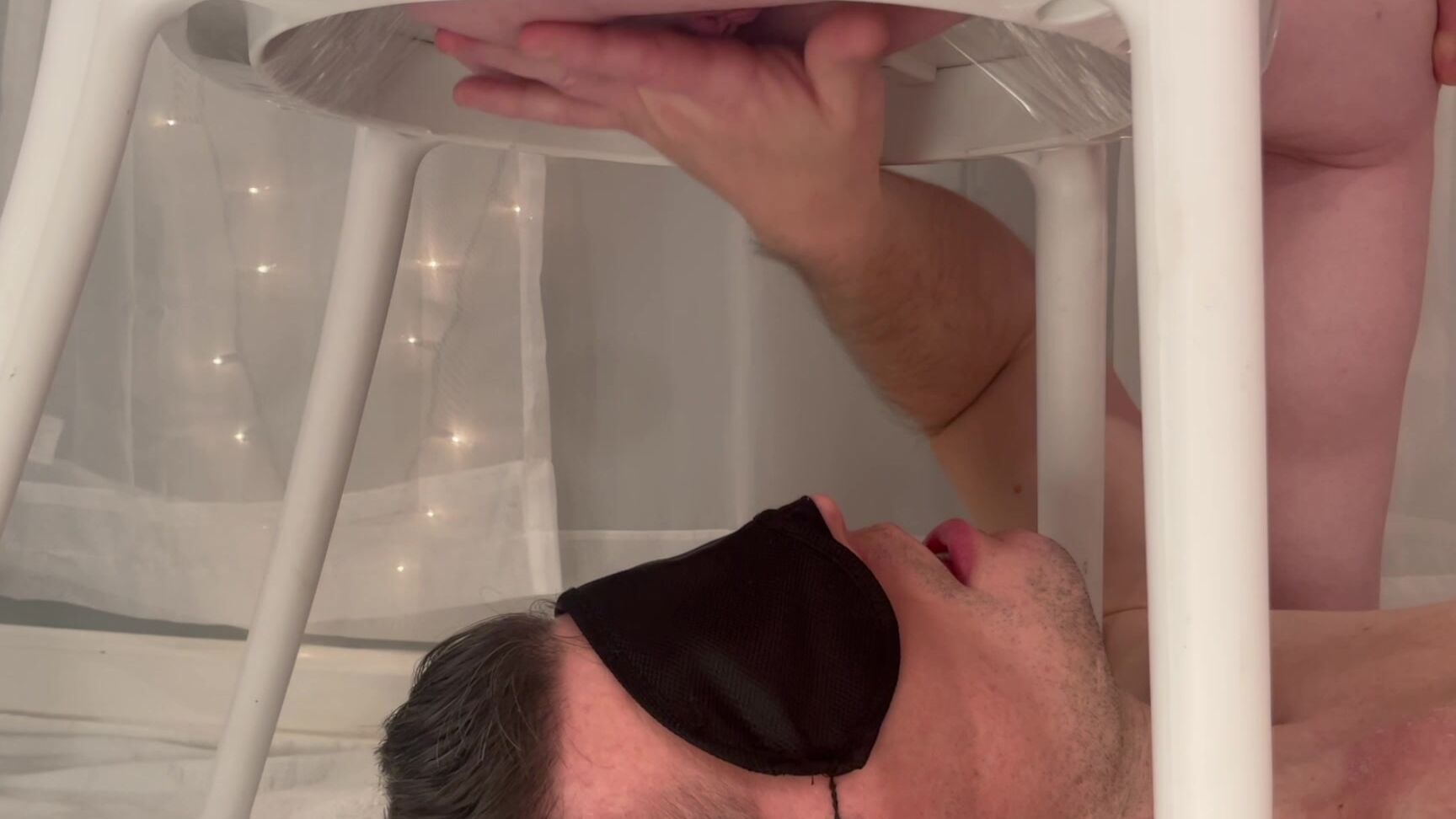 Amateur Hotwife Ass makes you squirt on her face with her milking chair