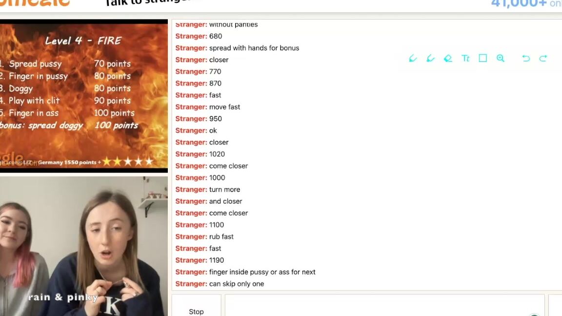 PinkBaby24 joins in on the omegle game with manyvids challenges & games