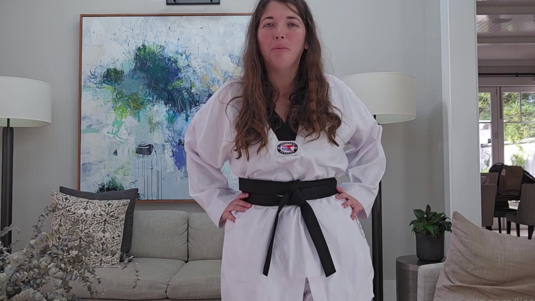 Lisa Asmr's 12th anniversary: Onlyfans Black Belt ends with a deep dicking!
