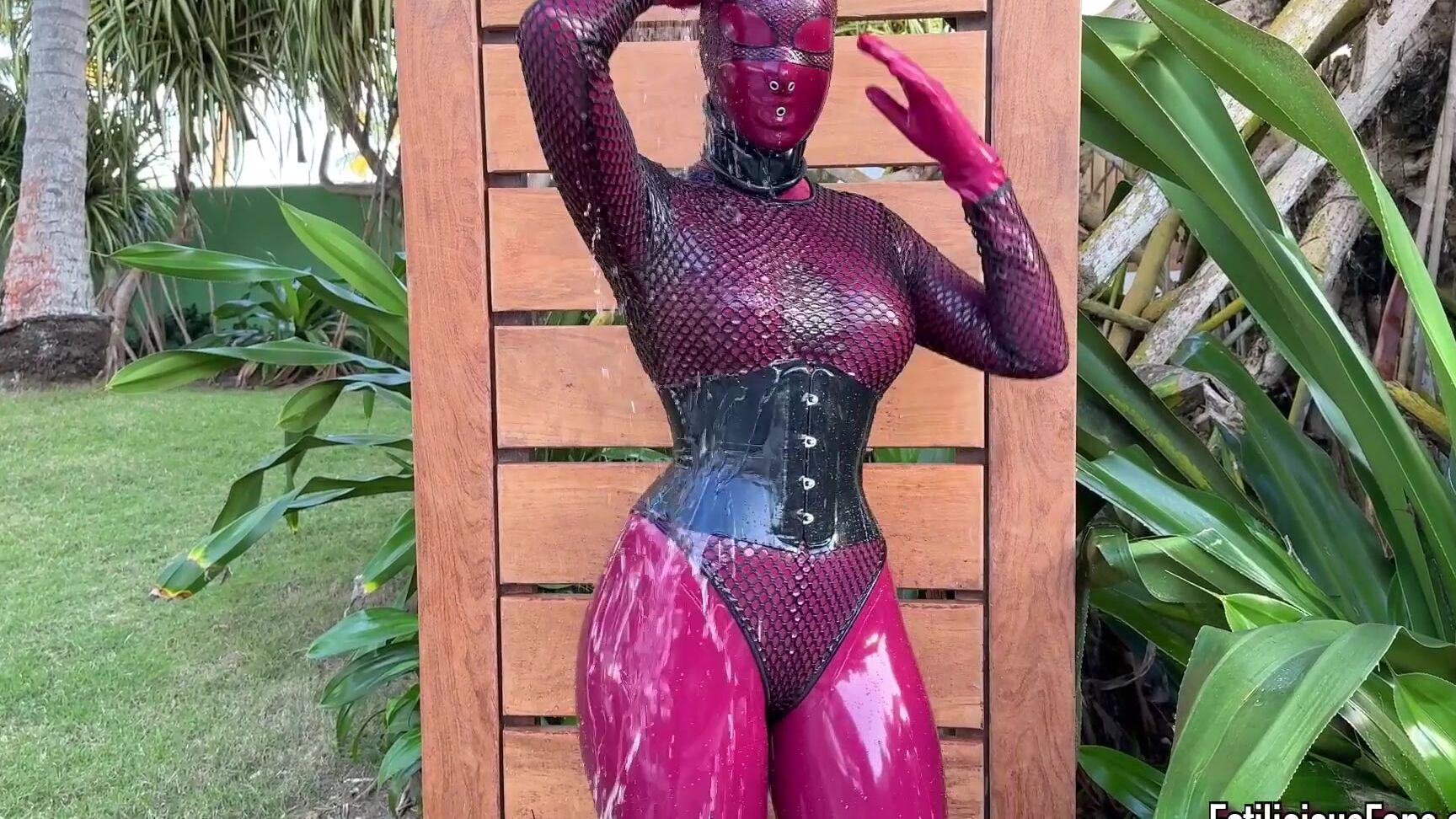 Miss Fetilicious in Latex and other fetish attire at Plunge Fetish party