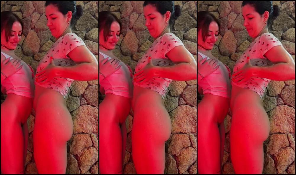 Watch Onlyfans mistress humiliate & dominate with wet tshirt under shower