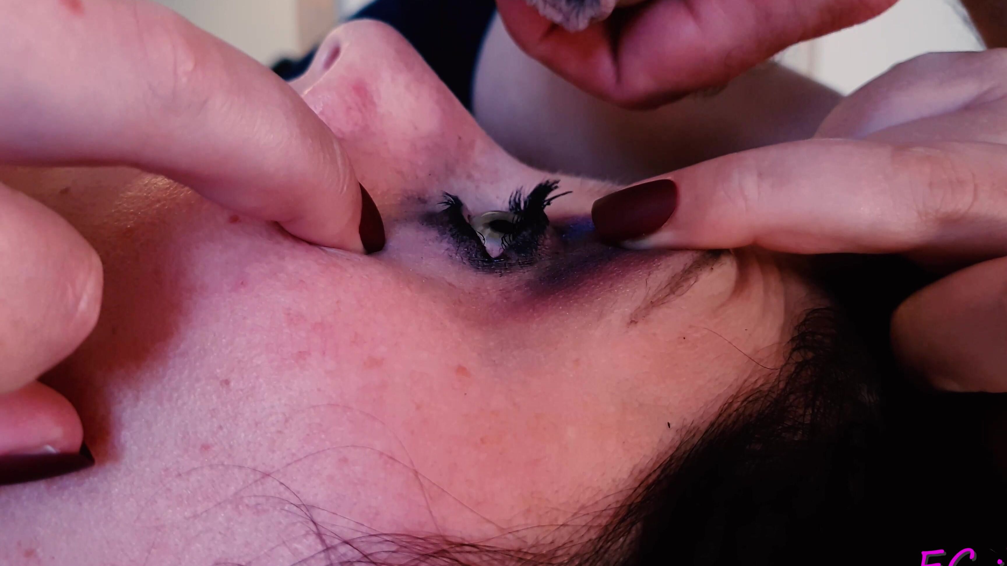 Pinkcandyec Cum In My Cupped Eye