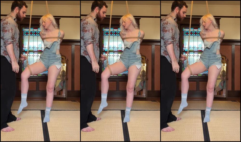 Onlyfans: A Femdom Mistress with Feet is Giving You A Sensual, Partial Suspension