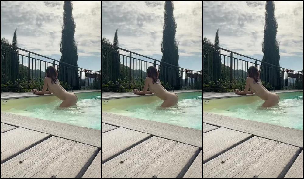Watch Onlyfans, the femdom mistress, dominate and humiliate you in the pool